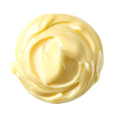 Mayonnaise drop isolated on transparent or white background, png