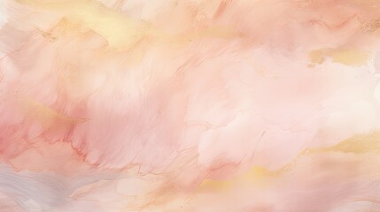 Fototapeta premium watercolor texture blush pink and gold, nuetral
