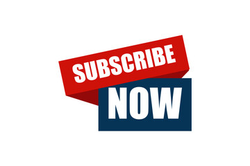 Subscribe Social Media Flat Sticker Design