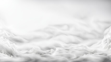 Obraz premium Blend of white ink in water texture banner pattern 