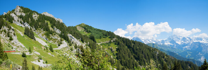 mountain view Schynige Platte, Bernese Alps, switzerland