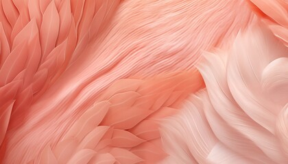 close up pink flamingo feathers