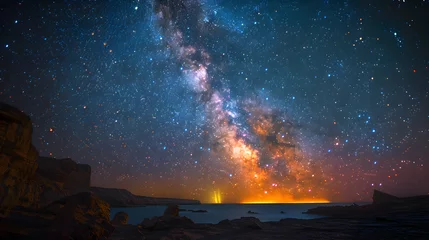 Foto op Plexiglas Magical Night Sky Landscapes © Nine