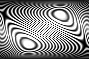 Wavy Lines Textured Background with 3D Illusion and Twisting Movement Effect.