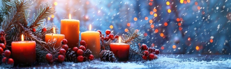 Christmas winter background  - obrazy, fototapety, plakaty
