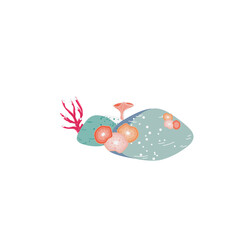 Coral and reef illustration