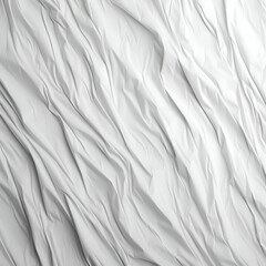 Close up of crumpled white fabric background. 3d rendering