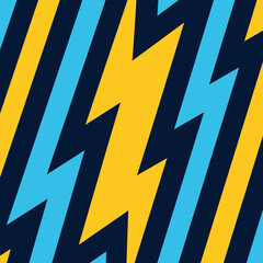 Abstract Yellow and Blue Colour Dynamic Electric Lightning Zigzag Pattern Background