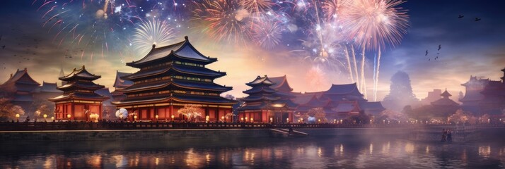 Chinese New Year Holiday - obrazy, fototapety, plakaty