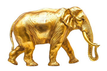 Obraz premium Golden Elephant Isolated