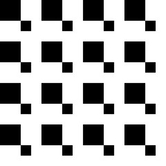 Geometric seamless black and white pattern