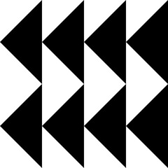 Geometric seamless black and white pattern