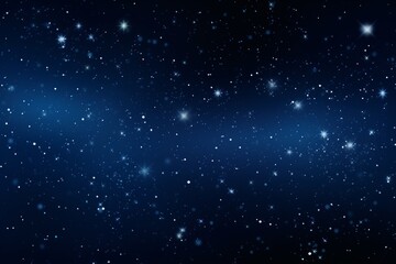 Fototapeta na wymiar Galactic-Themed Backdrop with a Dark Blue Expanse and Twinkling Dots Resembling Distant Stars, Generative AI