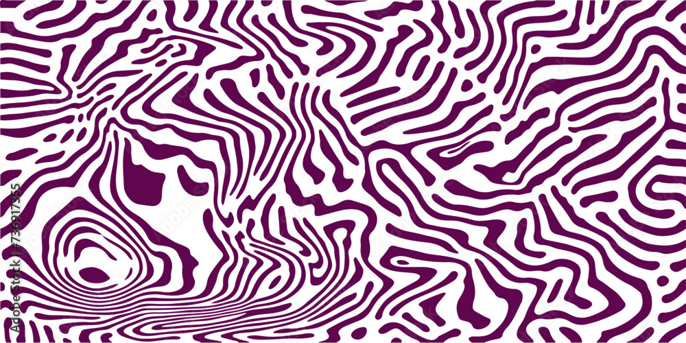 Poster glitched distorted abstract monochrome geometric background with curved lines, optical art style pat