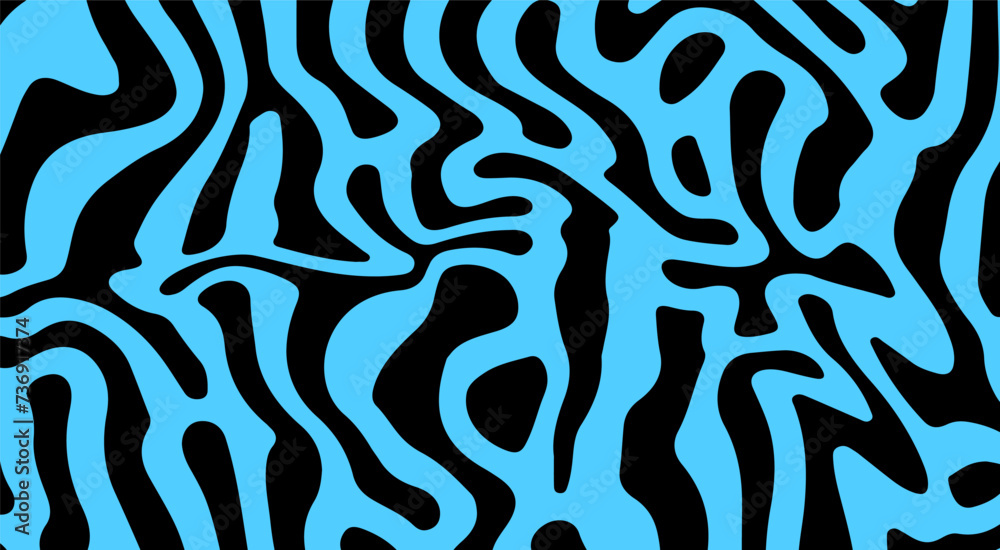 Aufkleber Abstract psychedelic background with distorted lines and stains.