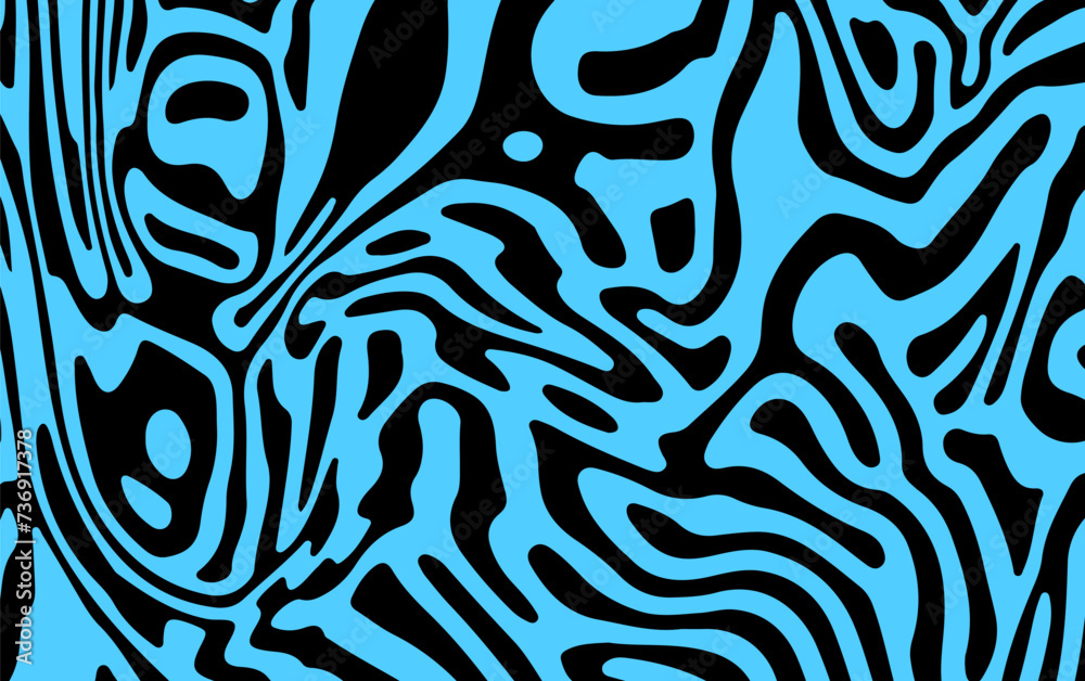 Aufkleber Abstract psychedelic background with distorted lines and stains.