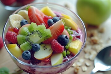 Fruity Fusion: Savor the Goodness of Acai, Kiwi, Apple, Banana, and Cereal