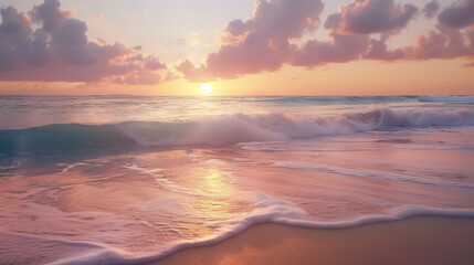 Obraz premium sunset at the beach