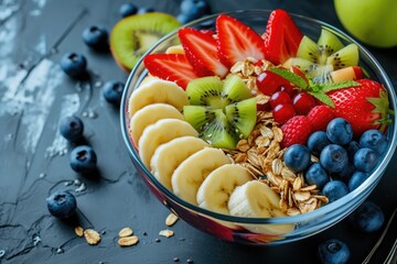 Fruity Fusion: Savor the Goodness of Acai, Kiwi, Apple, Banana, and Cereal