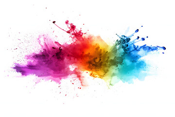 Fototapeta premium Vibrant Paint Splashes Background with Colorful Artistic Elements