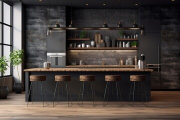 ideas for kitchen space including chairs, washing place, tap, lamp, chairs, kitchen cupboards, dining table that are simple and minimalist but still give a clean and elegant impression.