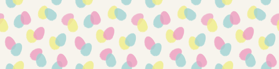 Easter eggs background. Abstract seamless pattern. Banner design. Vector illustration