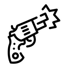 gun Line Icon