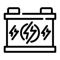battery Line Icon