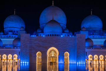 Night Sheikh Zayed Grand Mosque,Abu Dhabi, UAE