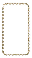 Floating Metal Canvas: Imagine your artwork suspended within this airy 3D frame of intricately crafted metal chains. Let your creativity take flight. 