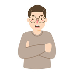 negative human emotions and feelings illustration