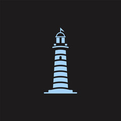 Lighthouse logo design vector template