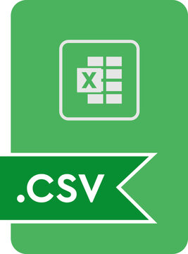 CSV File format icon  Malachite fill 