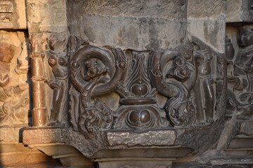 This is photo of Chaturbhuj temple at Khajuraho in India. It is dedicated to Lord Vishnu.