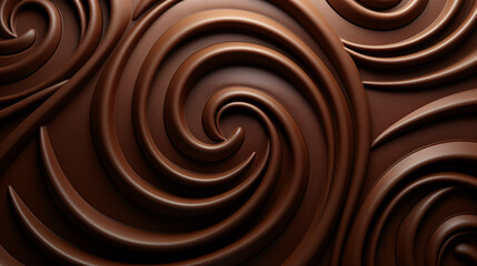 A close-up of a pattern made out of chocolates