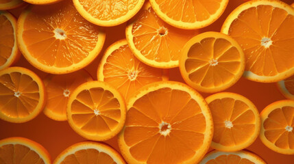 Background of juicy orange slices