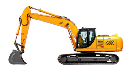  excavator isolated on white background