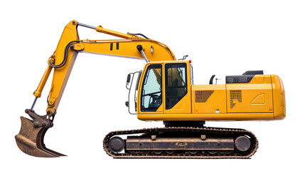  excavator isolated on white background