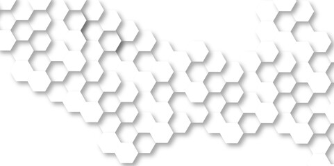 Abstract background with hexagons Abstract hexagon polygonal pattern background vector. seamless bright white abstract honeycomb background.