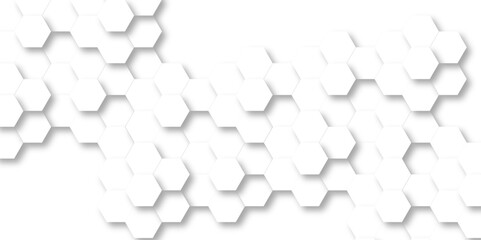 Abstract background with hexagons Abstract hexagon polygonal pattern background vector. seamless bright white abstract honeycomb background.