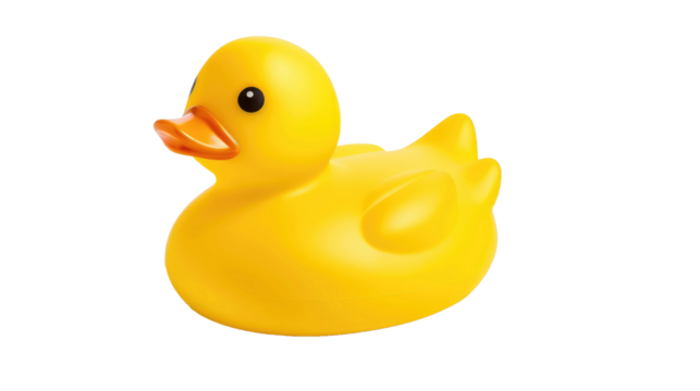 rubber duck isolated on white background