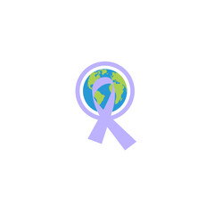 set of cancer surgery icon vector awareness
