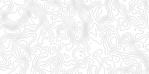 Abstract pattern with lines. Abstract sea map geographic contour map and topographic contours map background. Abstract white pattern topography vector background. Topographic line map background. - obrazy, fototapety, plakaty