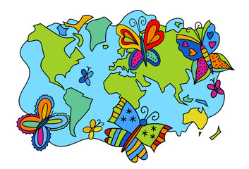 First of March. Zero discrimination day. Colorful poster, banner in pop art style.