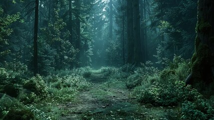 Obraz premium Enchanted Wilderness Forest