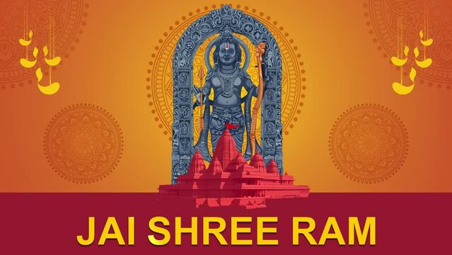 Jai Shree Ram greetings and wishes. Ram Lalla idol and the beautiful temple in India. Travel and explore Ayodhya in India.