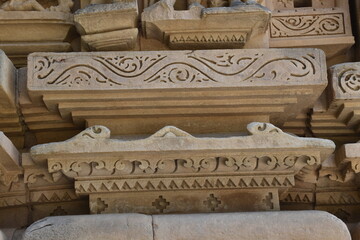 This is photo of Parsvanath Jain temple at Khajuraho in India