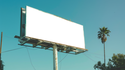 panneau publicitaire personnalisable pour maquette de présentation de publicité dans un environnement périurbain 