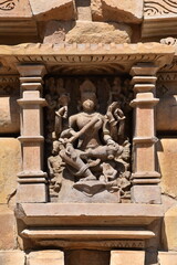 This is photo of Parsvanath Jain temple at Khajuraho in India