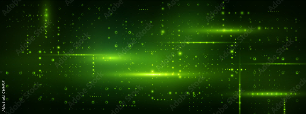 Fototapete Abstract Binary Software Programming Code Background. Random Parts of Program Code. Digital Data Technology Concept. Ultra Wide Vector Illustration.